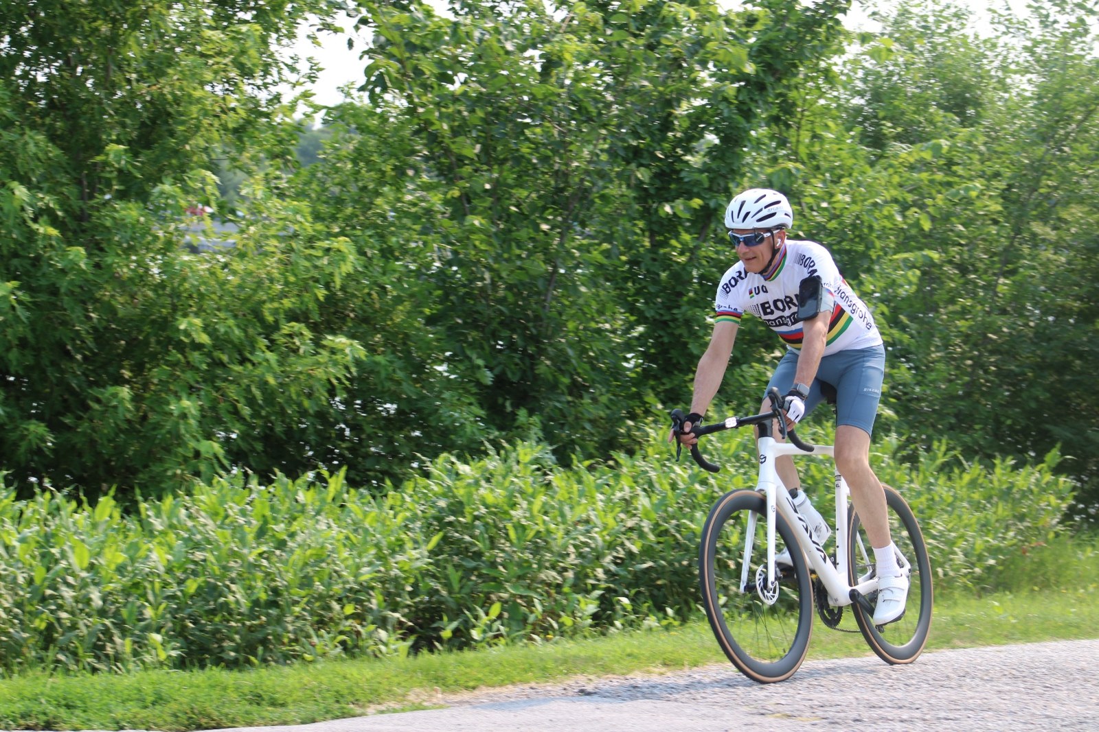 Wayne Kennedy out on a road ride